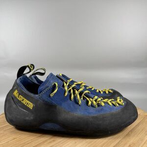 La Sportiva Mythos Womens EU 40 US 8.5 Rock Climbing Shoes Blue Lace Up Italy